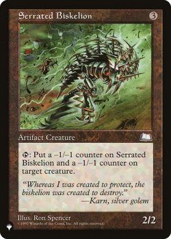 Serrated Biskelion (REGULAR) x1 - MTG The List PLST #WTH-156 - Image 1