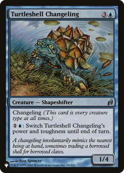 Turtleshell Changeling (REGULAR) x1 - MTG The List PLST #LRW-94 - Image 1