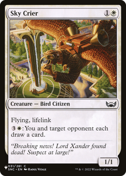 Sky Crier (REGULAR) x1 - MTG The List PLST #SNC-31 - Image 1