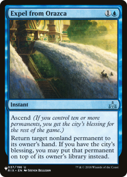 Expel from Orazca (REGULAR) x1 - MTG The List PLST #RIX-37 - Image 1