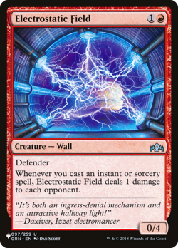 Electrostatic Field (REGULAR) x1 - MTG The List PLST #GRN-97 - Image 1