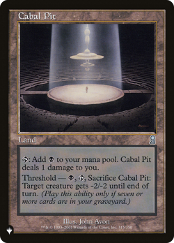 Cabal Pit (REGULAR) x1 - MTG The List PLST #ODY-315 - Image 1
