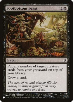 Footbottom Feast (REGULAR) x1 - MTG The List PLST #LRW-115 - Image 1
