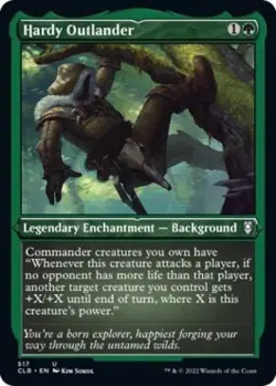 Hardy Outlander (Etched Foil) -Foil Near Mint MTG - Image 1