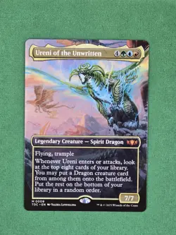 MTG Ureni of the Unwritten (Borderless) Commander: Tarkir: Dragonstorm Regular - Image 3