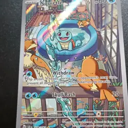 Pokemon Squirtle 148/142 SV07 Stellar Crown Illustration Rare Holo Full Art - Image 1