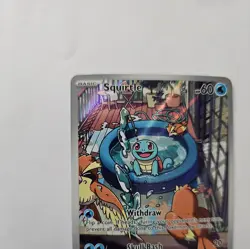 Squirtle 148/142 Sv07: Stellar Crown Holo Special Illustration Rare SIR - Image 3