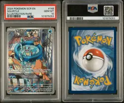 Pokemon Squirtle 148/142 Sv07: Stellar Crown Illustration Rare Holo PSA 10 EN - Image 3