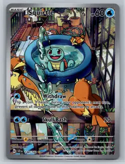 Squirtle Holo Illustration Rare SV07: Stellar Crown 148/142 NM - Image 1