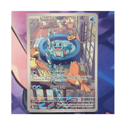 Squirtle 148/142 Illustration Rare Holo Sv07 Stellar Crown Full Art 60 HP 2024 - Image 1