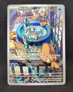 Squirtle 148/142 SV07: Stellar Crown Holo IR Illustration Rare NEAR MINT - Image 1