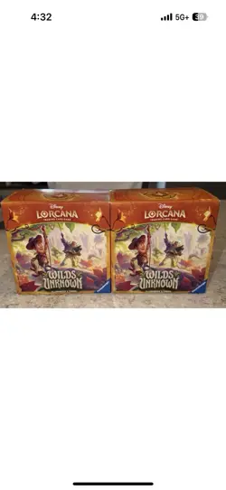 Disney Lorcana Wilds Unknown Illumineer’s Trove 2 Box Lot Sealed - Image 1