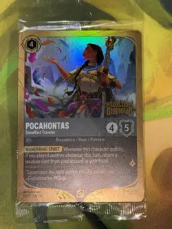 Disney Lorcana Wilds Unknown Pocahontas Steadfast Traveler Prerelease sealed - Image 1