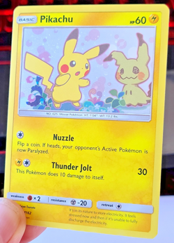 Pokemon TCG: Pikachu Sun & Moon Black Star Promo SM162 Holo NM - MINT - Image 2