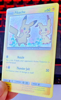 Pokemon TCG: Pikachu Sun & Moon Black Star Promo SM162 Holo NM - MINT - Image 3