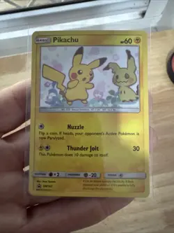 Pikachu SM162 Team Up Blister Promo Holo NM Pokemon Card TCG PSA 10 Worthy - Image 1