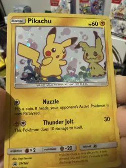 Pokemon TCG: Pikachu Promo Team Up SM162 NM+ - Image 2