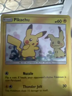 Pikachu SM162 Team Up Blister Promo Holo NM Pokemon Card TCG PSA 10 Worthy - Image 2