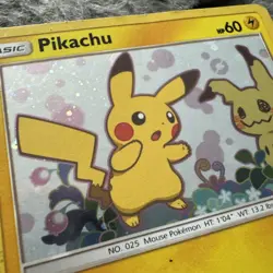 2019 Pokemon TCG Pikachu w/ Mimikyu SM162 Black Star Promo Holo MP - Image 3