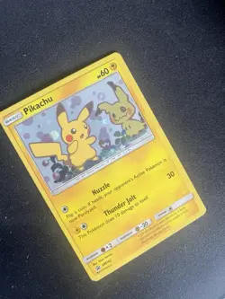 Pokemon Pikachu TCG Black Star Promo Team Up SM162 LP-NM - Image 2