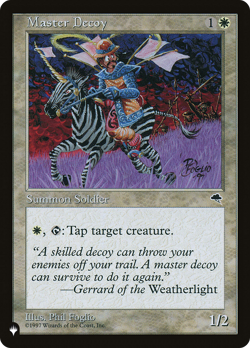 Master Decoy (REGULAR) x1 - MTG The List PLST #TMP-29 - Image 1