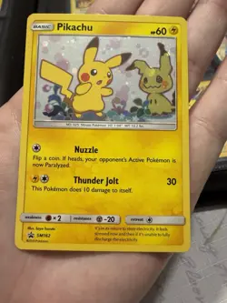 Pokemon TCG - Pikachu SM162 Holo Black Star Promo Card Sun & Moon 2019 - Image 1
