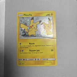 Pokemon Pikachu TCG Sun Moon Black Star Promo Holo Card SM162 - Image 1