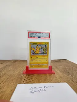 Pokemon TCG Pikachu Sun & Moon Black Star Promo SM162 Holo PSA 9 2019 - Image 1
