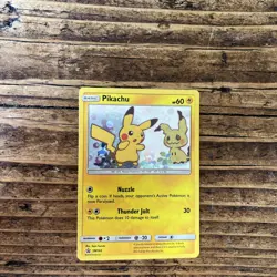 Pokemon Pikachu TCG Sun & Moon SM162 Holo Promo NM/LP Condition - Image 1
