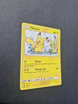 Pokemon Pikachu TCG Sun Moon Black Star Promo Holo Card SM162 - Image 2
