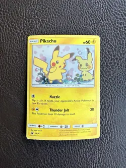 Pokemon Pikachu TCG Sun & Moon SM162 Holo Promo Card Black Star Mimikyu - Image 1