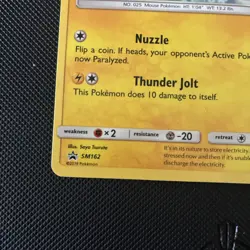 Pokemon TCG Pikachu SM162 Promo Holo Near Mint - Image 3