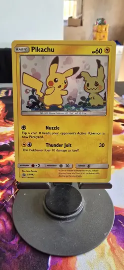 Pokemon Pikachu TCG Sun & Moon SM162 Holo Promo Card - Image 2