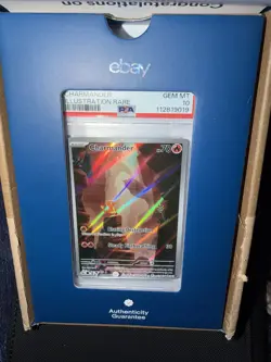 PSA 10 CHARMANDER 168/165 | 151 IR English Full Art Pokemon Card - Image 3