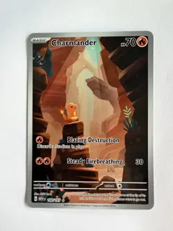 Charmander 168/165 Sv: Scarlet & Violet Pokemon 151 (IR) Illustration Rare - Image 1