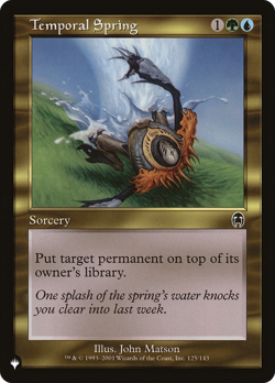 Temporal Spring (REGULAR) x1 - MTG The List PLST #APC-125 - Image 1