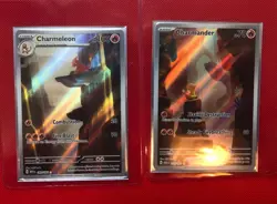 Charmander 168/165 IR & Charmeleon 169/165 IR Pokemon TCG 151 - Image 1