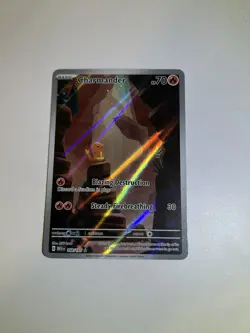 Charmander 168/165 Scarlet & Violet 151 2023 Illustration Rare IR Pokemon TCG - Image 1