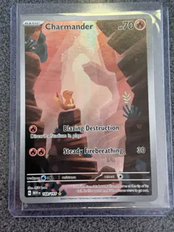 Pokemon Charmander TCG Scarlet Violet-151 Holo Card 168/165 IR - Image 1