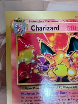 Pokemon Jumbo Card Charizard Promo CoroCoro Comic Japanese Vintage2 1999 - Image 2