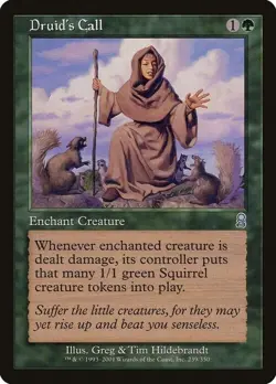 Magic The Gathering MTG DRUID'S CALL Odyssey NM Near Mint - Image 1