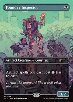 Foundry Inspector - Galaxy Foil Extended Art Secret Lair NM MTG - Image 1