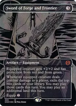 Sword of Forge and Frontier - Oil Slick Foil Extended Art ONE NM MTG - Image 1