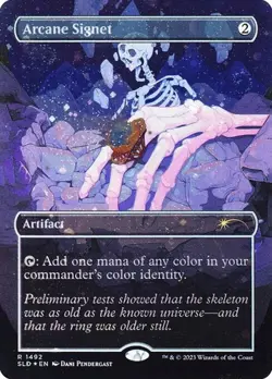 Arcane Signet - Galaxy Foil Extended Art Secret Lair NM MTG - Image 1