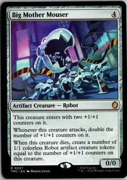 Big Mother Mouser 37 Commander: Teenage Mutant Ninja Turtles Magic The Gathering - Image 1