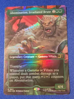 x1 Abomination, Irradiated Brute - Borderless R MTG Commander: Marvel Super Hero - Image 1