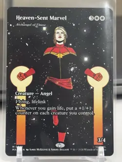 Heaven-Sent Marvel Archangel Of Thune Borderless Marvel Super Heroes MTG #41 - Image 1