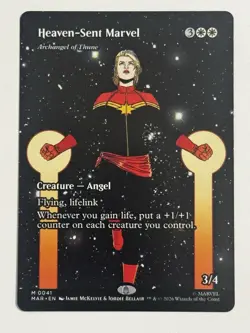Heaven-Sent Marvel Archangel Of Thune Borderless Marvel Super Heroes MTG #41 - Image 2