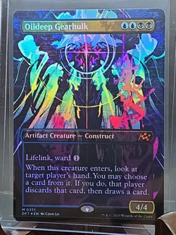 Oildeep Gearhulk (Borderless) Aetherdrift MTG Foil Near Mint - Image 3