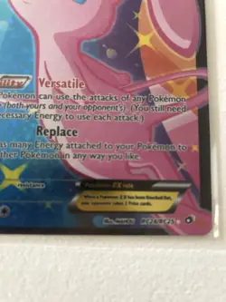 Pokemon Mew Mew Full Art 2013 Rare Holographic - Image 3